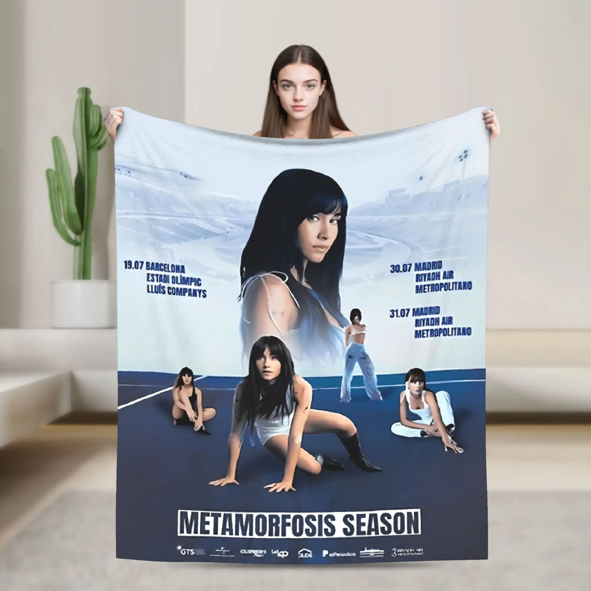 Aitanaed ألبوم الفانيلا بطانية الشتاء الدافئة رمي بطانية للطفل غرفة المعيشة طباعة المفرش أريكة غطاء سرير #1