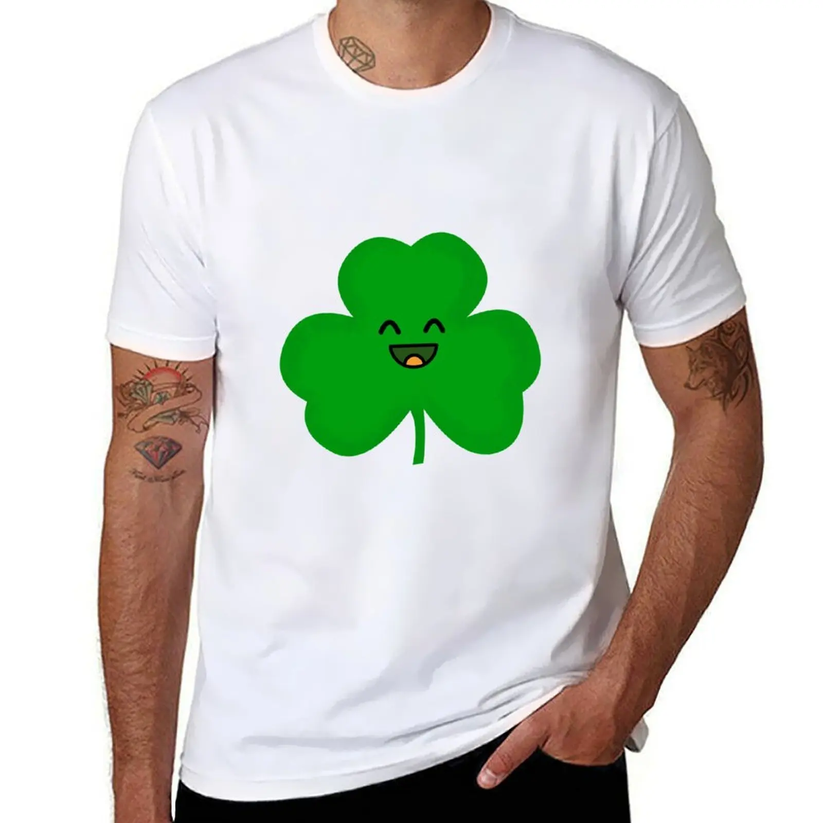 

Happy Shamrock T-Shirt graphic t shirts for man anime tshirt T-Shirt