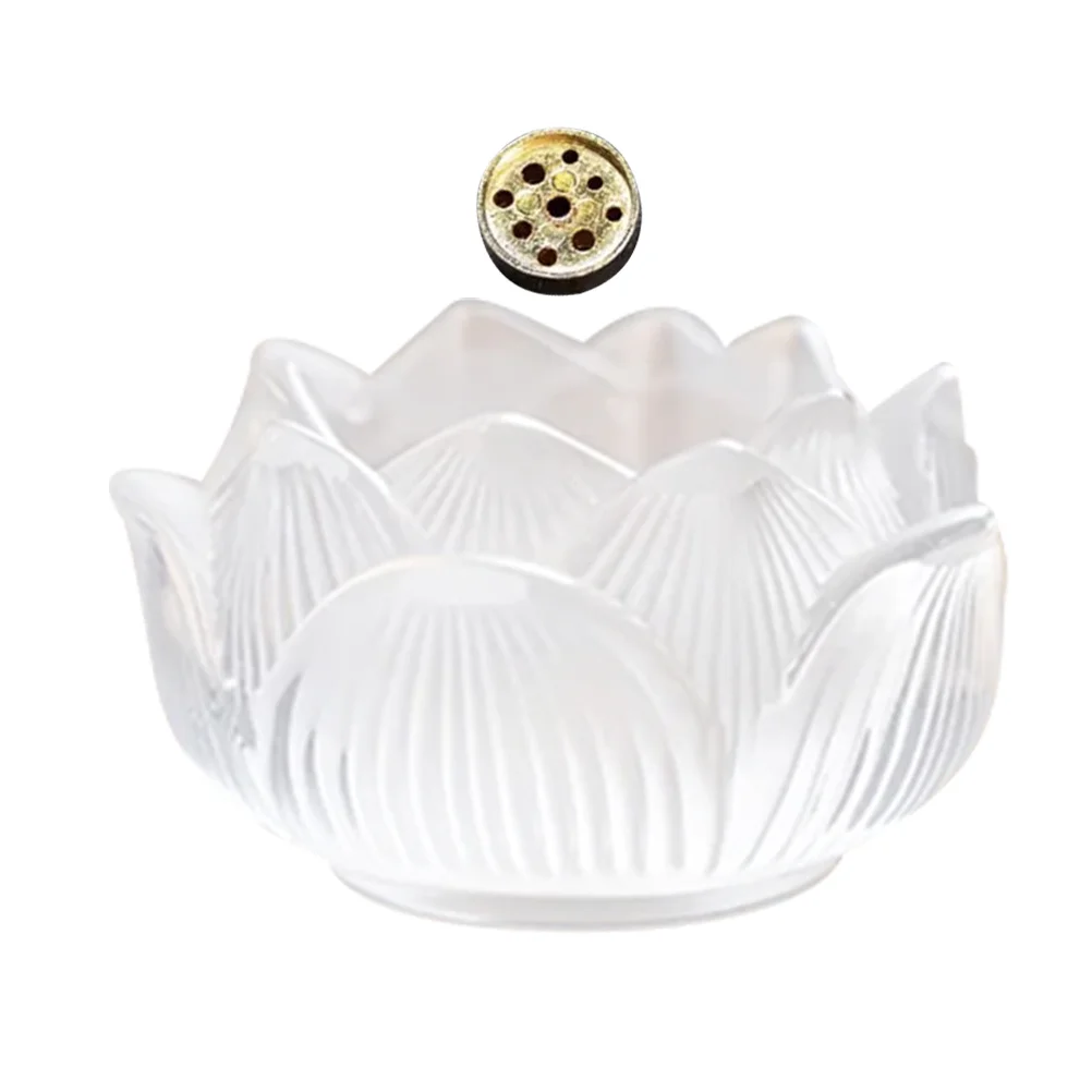 

Lotus Incense Holder Ceramic Aromatherapy Burner Desktop Decoration Home Office Decor Stick Censer Incense Plate Ornament