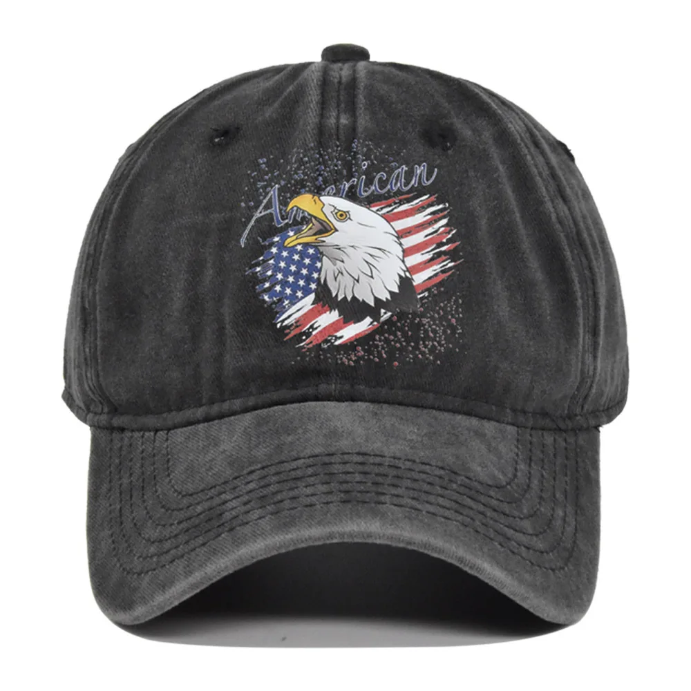 

American Graffiti Print Baseball Silk Screen Duckbill Cap Vintage Curved Brim Sun Personality Hat
