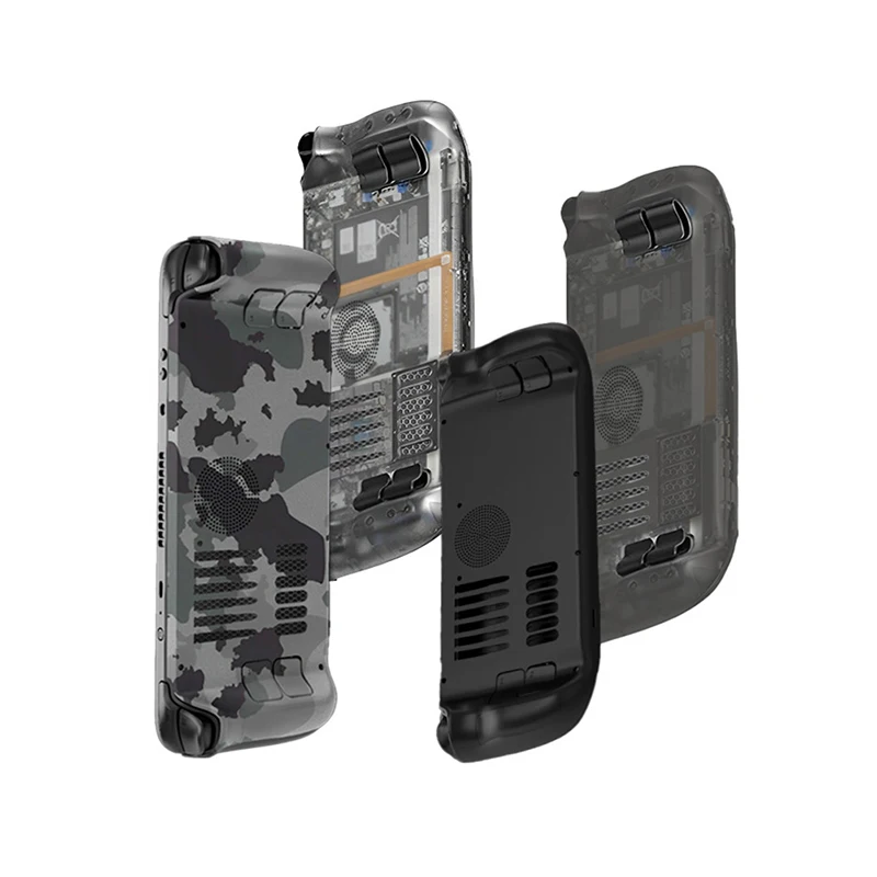 

Transparent Back Plate For Steam Deck DIY Clear Edition Replacement Shell Case Cover Set With Holder Camouflage Colour