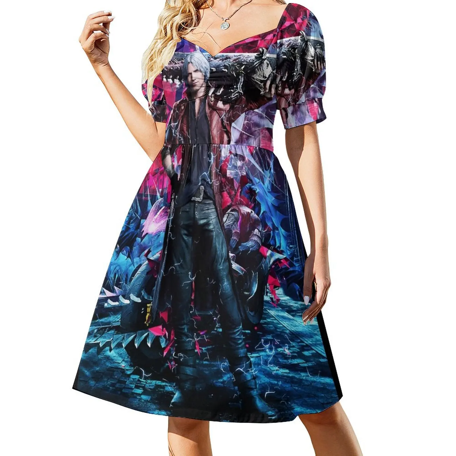 

Devil May Cry V Dante Ultimate Short-Sleeved Dress summer dresses womens 2025 Dress woman