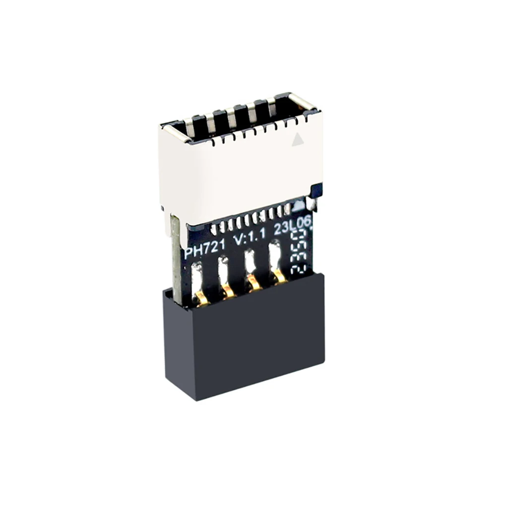 تمديد محول USB 2.0 9-Pin ذكر إلى نوع E أنثى مقبس اللوحة الأمامية إلى 9Pin موصل رأس اللوحة الرئيسية للكمبيوتر المكتبي