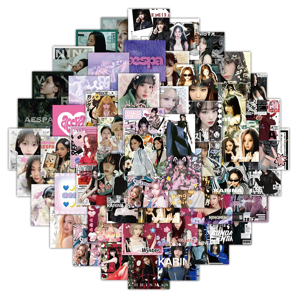 10/30/60PCS Kpop Star Idol Stickers Music Girls Band Decoration Fans Gift DIY Scrapbook Phone Laptop Stationery Bike Kids Toys