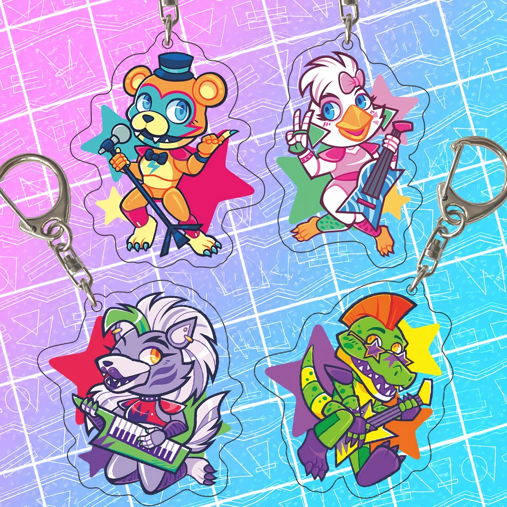Chain Lock Combination - FNAF Security Breach Acrylic Keychain Cute
