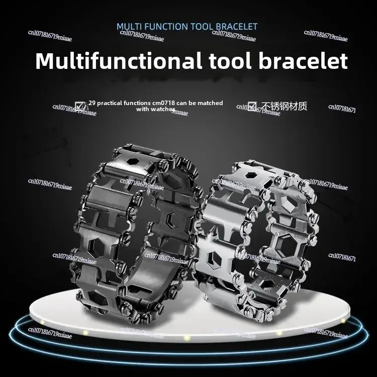 Multifunctional Stainless Steel Bracelet Field Self-defense Tool Outdoor Camping Survival