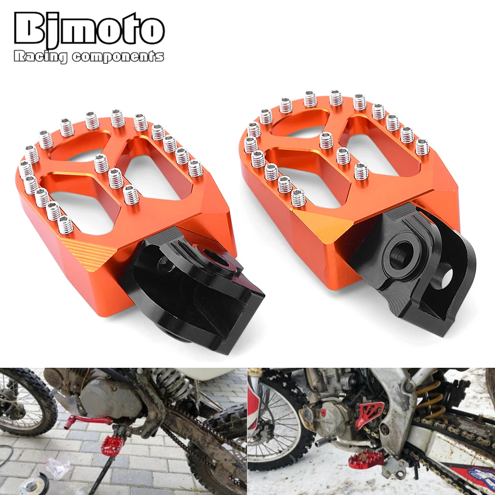 Motorcycle Foot Pegs Pedals Footrests For Husqvarna TC65 TC85 TC125 TC250 TE125 TE150 TE250 TE300 FC250-450