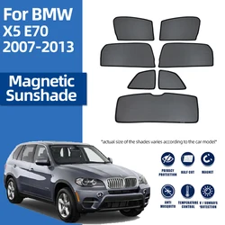 For BMW X5 E70 2007-2013 Car Magnetic Sunshade Front Windshield Curtain Folding Rear Side Window Mesh Sun Shade Visor