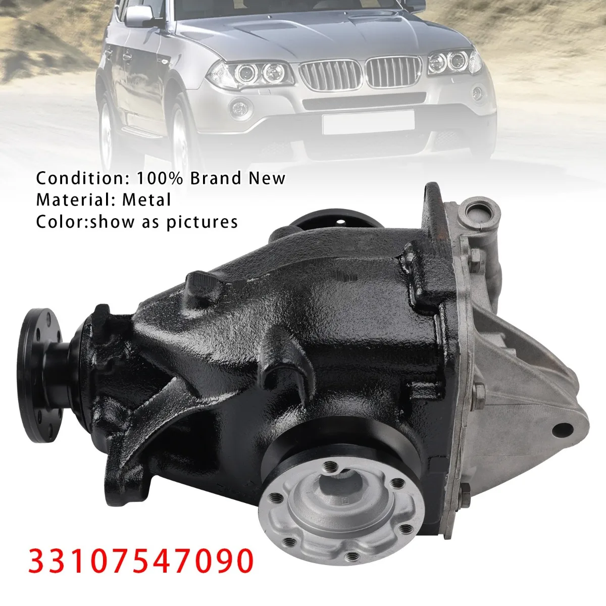 Car Rear Differential Axle Carrier 4.44 Ratio 33107547090 Replacement Accessories For BMW E83 X3 3.0i 04-10
