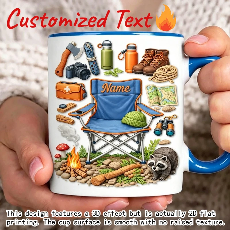 Personalized Camping Coffee Mu - Outdoor Adventure Names recension och pris