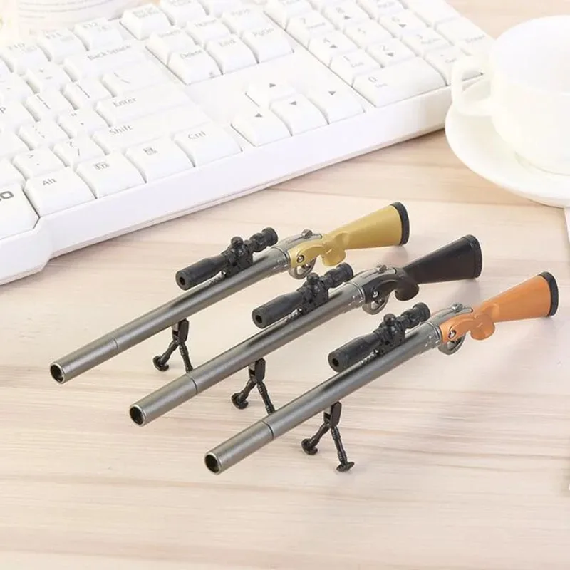 

Sniper Rifle Gel Pen Creative Survival Game Gun Toy Gel Pen Black Ink For School Writing Kids Novelty Stationery Gift
