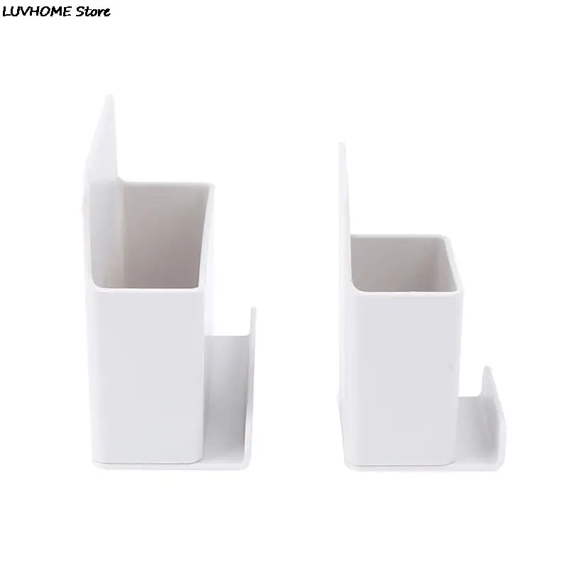 Wall Mounted Organizer Storage Box Remote Control Air Conditioner Storage Case Mobile Phone Plug Holder Stand Container