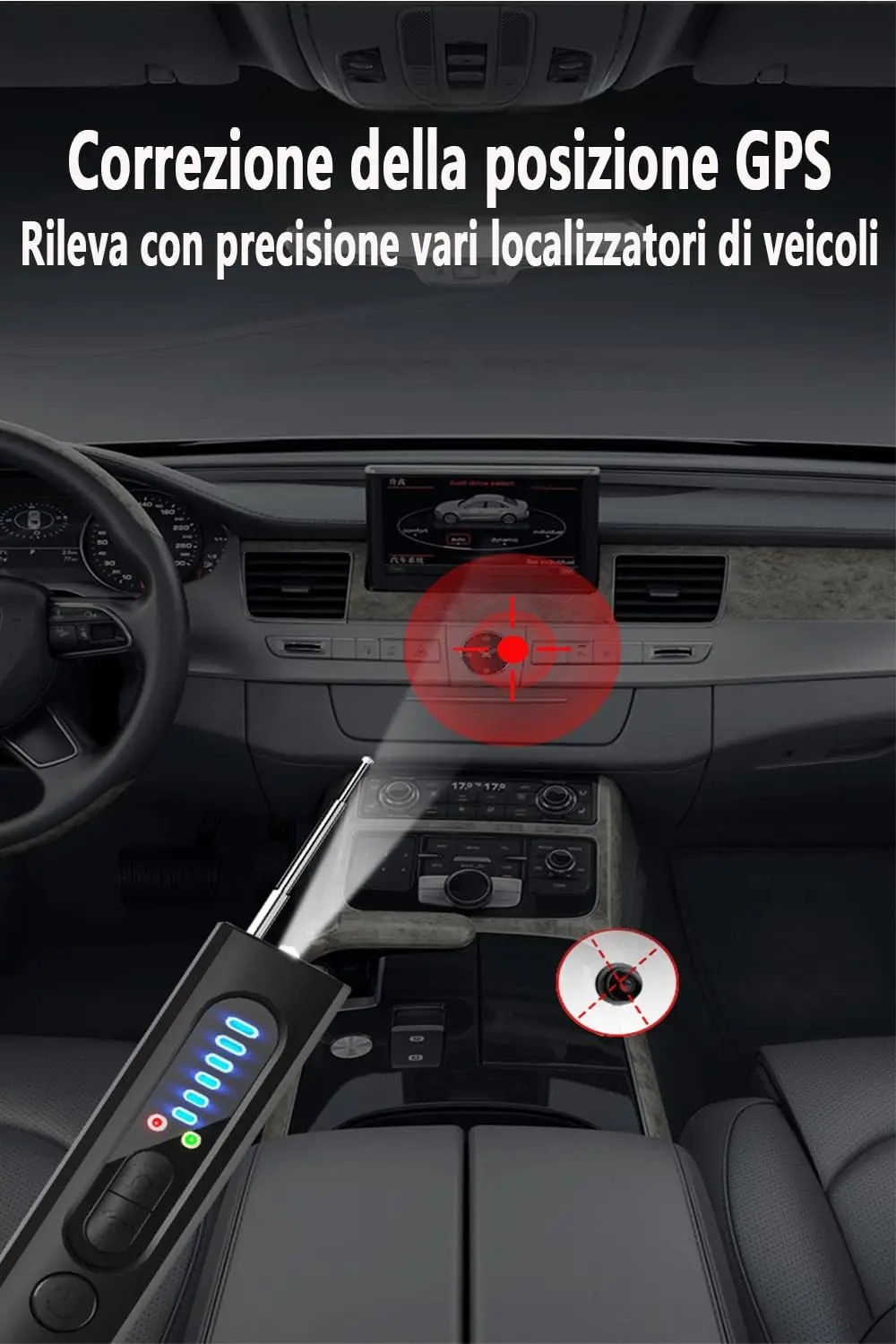 Detector Microspy, Jammer de frecuencia, Detector de cámara oculta, Detector de espía inalámbrico Detector de cámara oculta para oficinas, hoteles