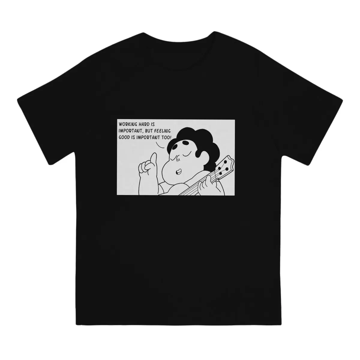 Men Working Hard Is Important T Shirt Steven Universe American Animated Crystal  Cotton Clothing Novelty Short Unique T-Shirt