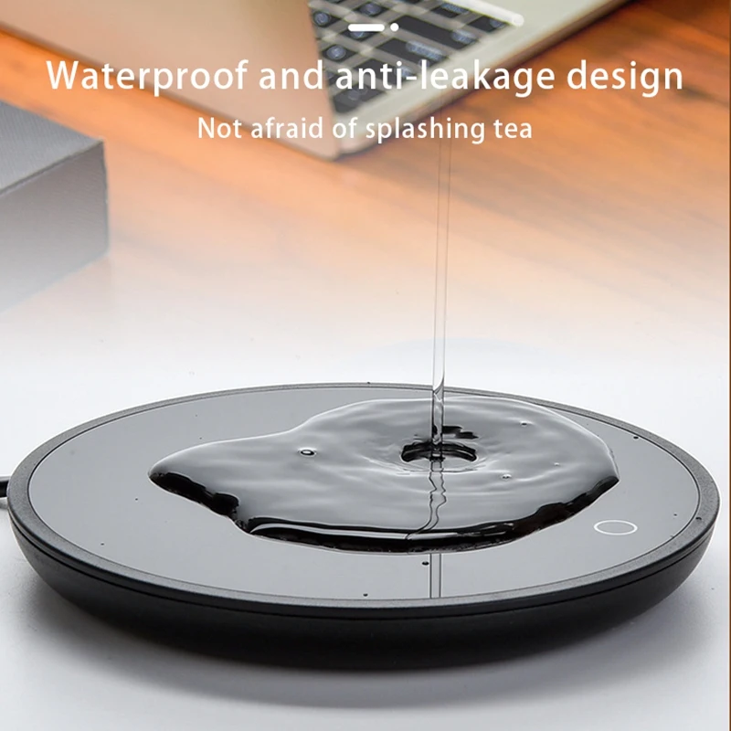 Calentador de tazas de café caliente, calentador de tazas, calentador de café para escritorio con apagado automático-enchufe estadounidense