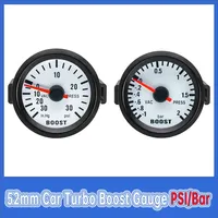 52mm Universal Car Turbo Boost Gauge -1~2Bar/-30~30 PSI with Blue Backlight for 12V Racing Car Holder Cup Boost Gauge