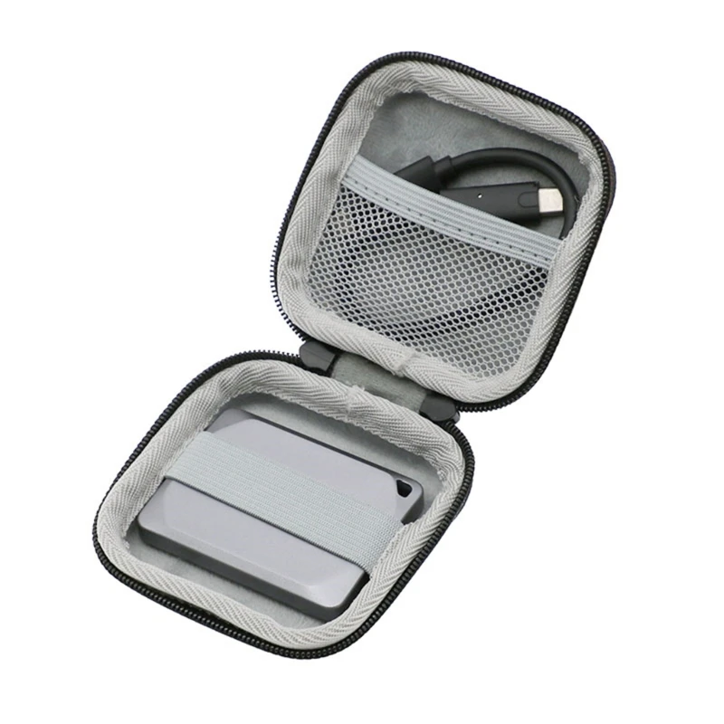 Travel Bag Carrying Hard Case Mesh Pockets for Crucial X9 X10