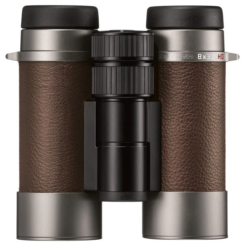 Brown leather handheld high definition binoculars