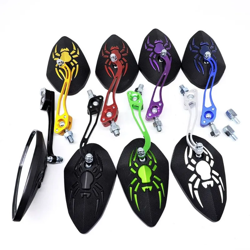 1 Pair Universal Motorcycle Rearview Mirror Modification Spider Mirrors Reflector Bicycle Motorbike Accessories For Honda Yamaha