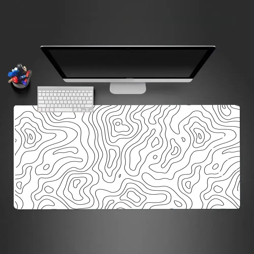 Alas Mouse Cair Alas Meja Permainan Kantor Komputer Besar XXL Alas Mouse Keyboard Gaming Karet Antiselip Bantalan Meja Panjang