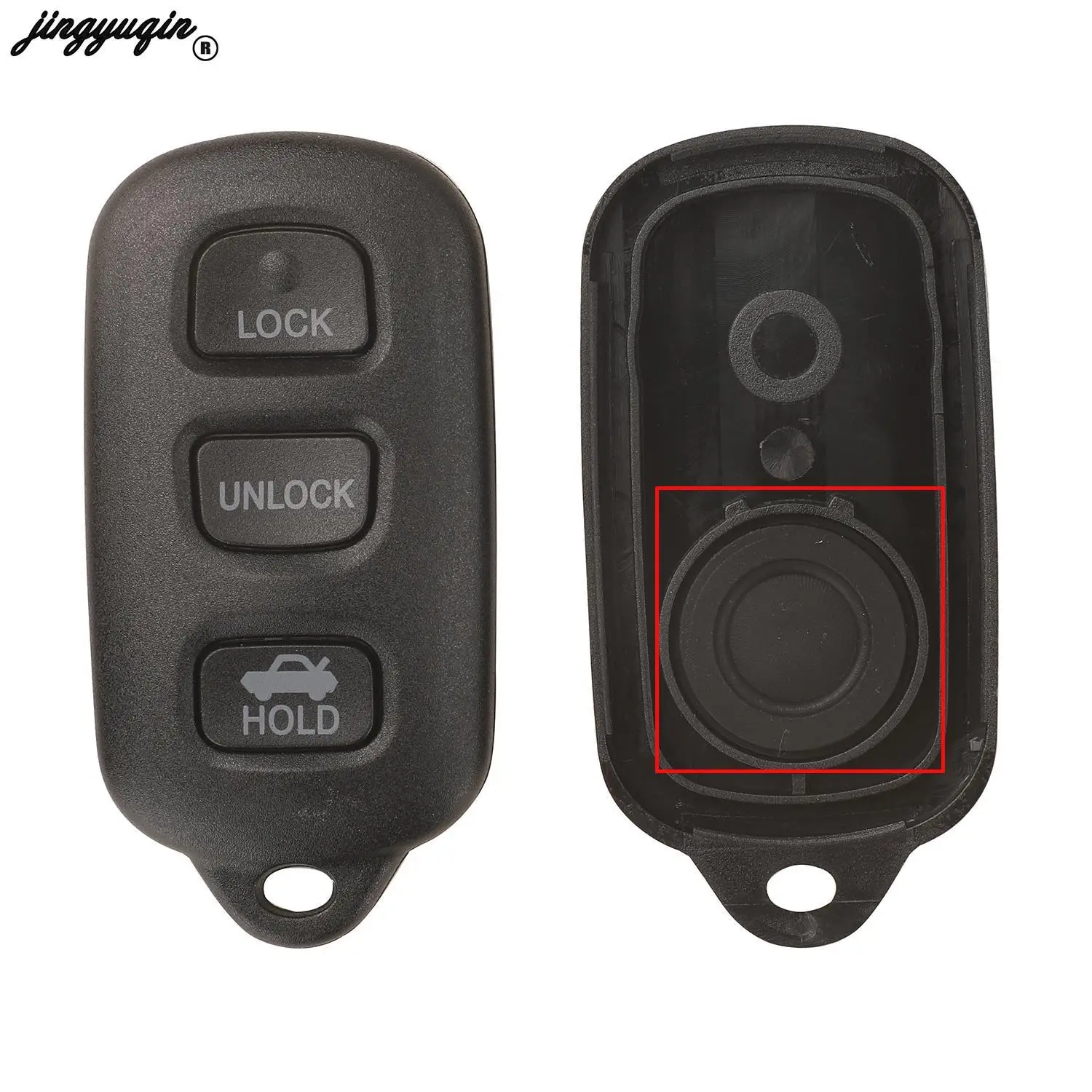 jingyuqin for Toyota Sequoia 4-Runner 4Runner 2003-2008 Keyless replacement 3+1/2+1 buttons panic keyless remote control housing