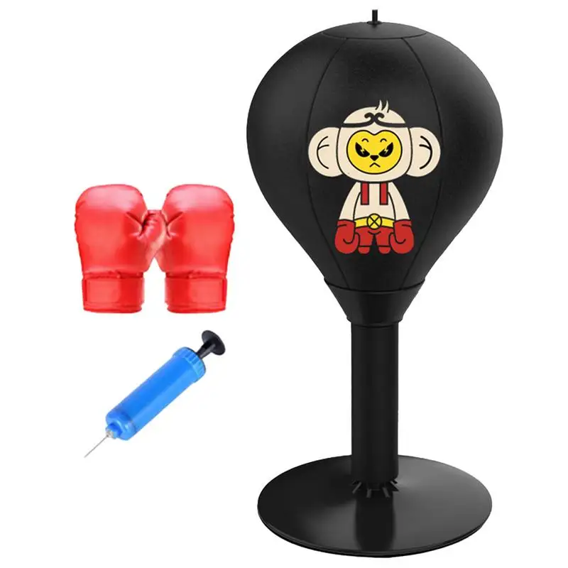 

Standing Heavy Bag Cartoon Pattern Punching Bag Hand-Eye Coordination Workout Kit Boxing Gear Sports Trainer For Home Gym