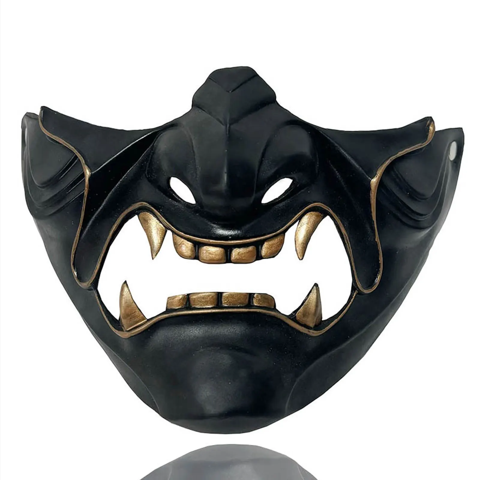 

Смола Маска Призрака Цусима Маска Праджня Японская Маска Призрака Женщины Мужчины Женщины Хэллоуин Косплей Аксессуары Полумаска