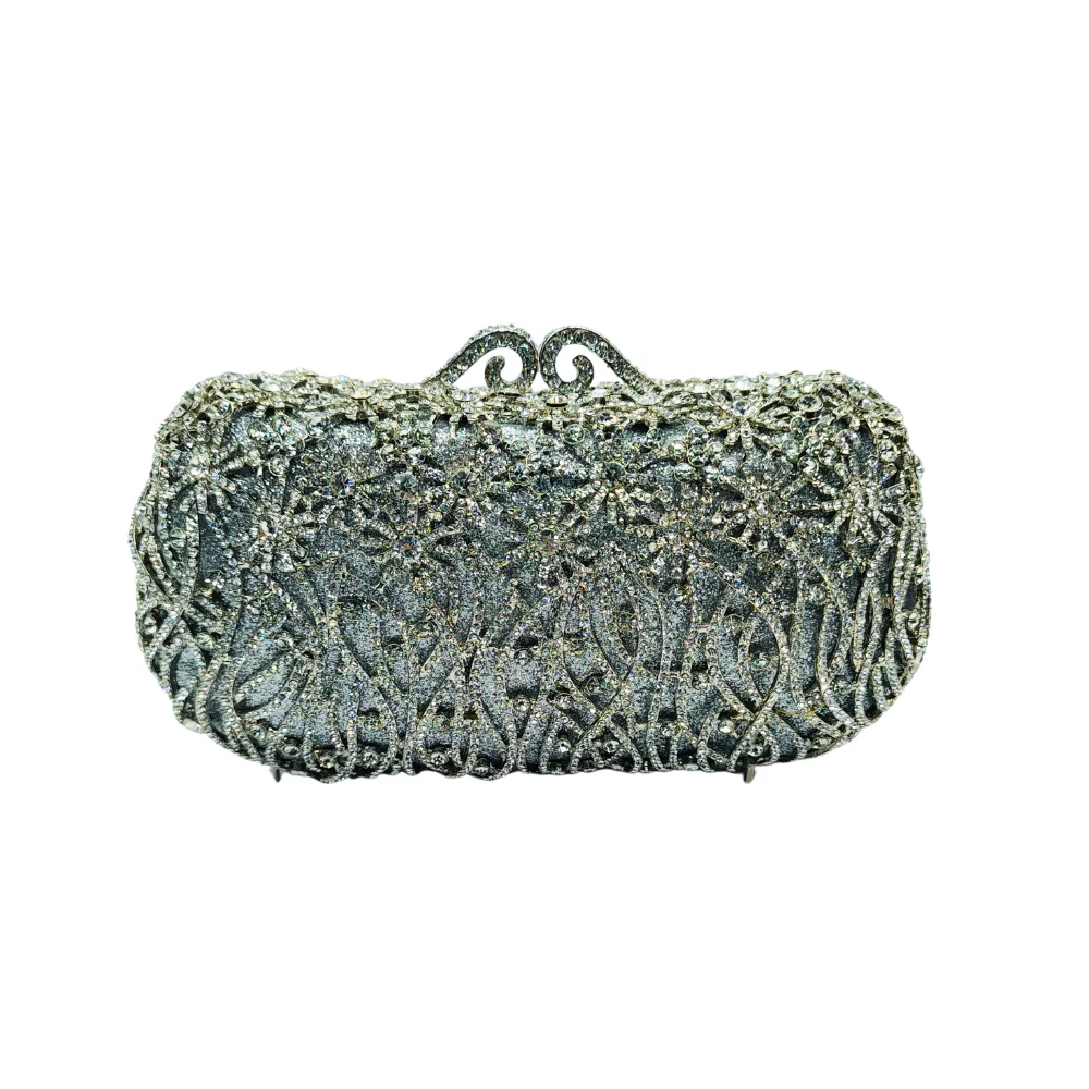 

Сумка на плечо для банкета с бриллиантами на заказ, вечерняя сумка со стразами, женский маленький клатч с цветком ромашки