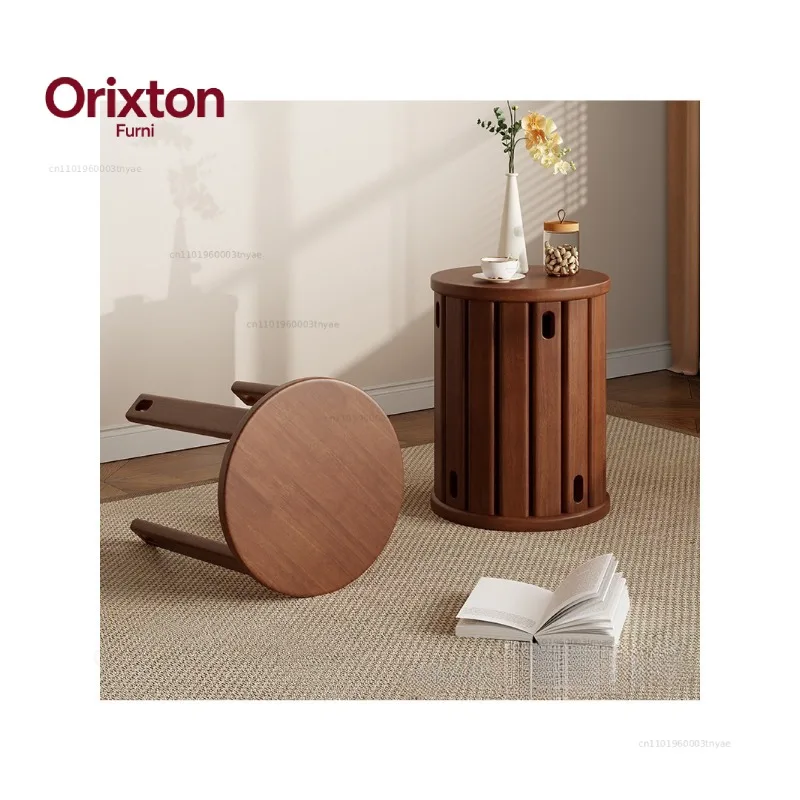 Stacked music  Household solid wood stackable round   New Chinese stool Small low stool Kitchen dining room Small stool