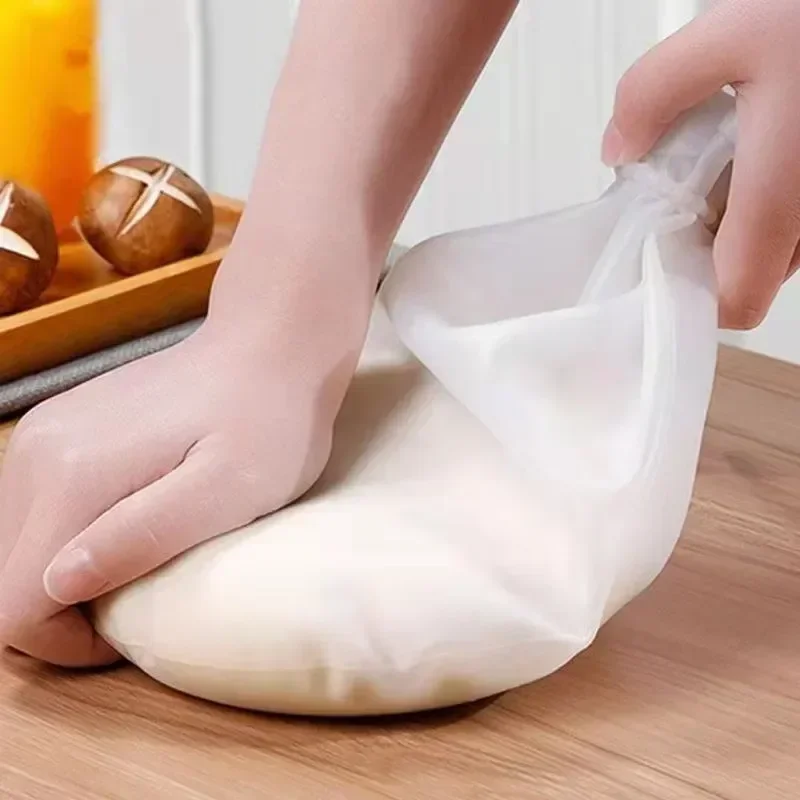 Kneading Bag Food-Grade Silicone Nonstick Flour Mixer Bag Versatile Dough Mixer for Bread Pastry Pizza Kitchen Baking Tools