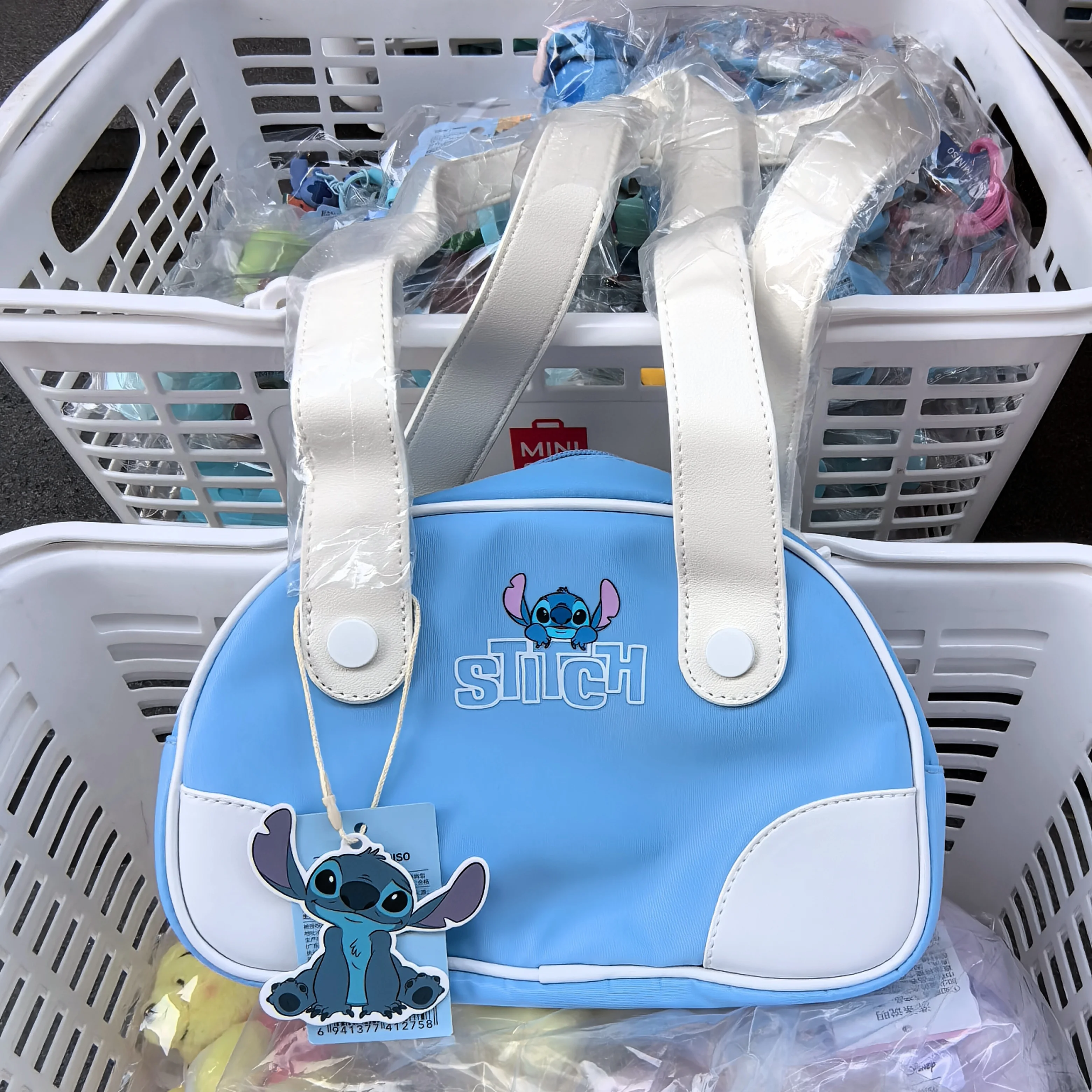 

Disney Stitch Hawaii Series 24cm Casual Beach Crossbody Bag Tropical Print Shoulder Bag for Women Girls Summer Fashion Accessory