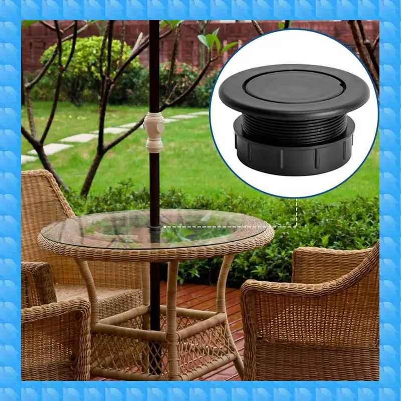 ETRT 2 Inch Parasol Umbrella Hole Ring Plug And Cap Set Deck Table Umbrella Holes Plug