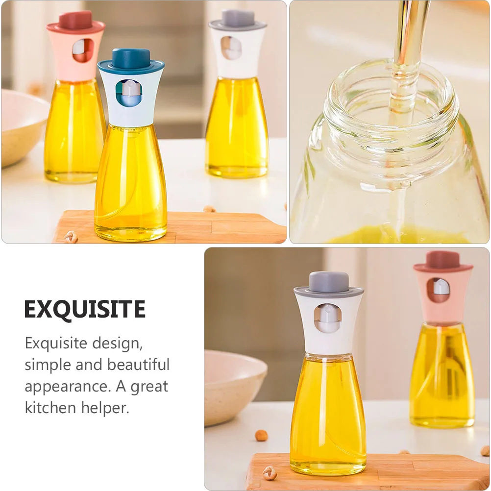 

1Pcs Cooking Oil Bottle with Built-in Dispenser Simple Design Oil Spray Bottle for Vinegar Soy Sauce Storage Kitchenware