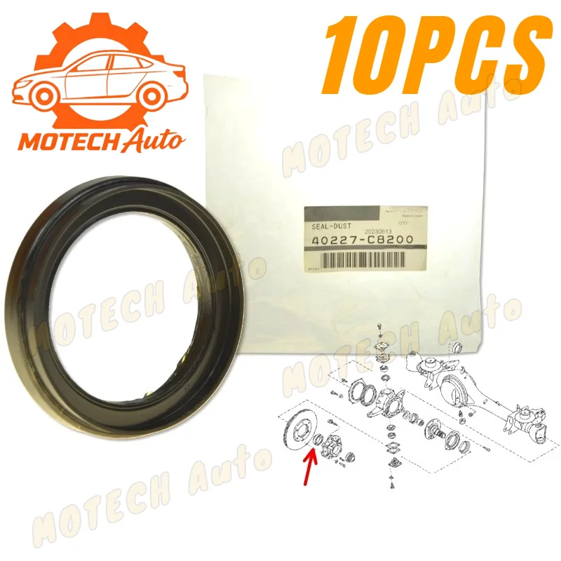 10 joints d'étanchéité pour moyeu de roue avant 40227-C8200 40227C8200 pour Nissan Patrol Safari Y61 65x88x18