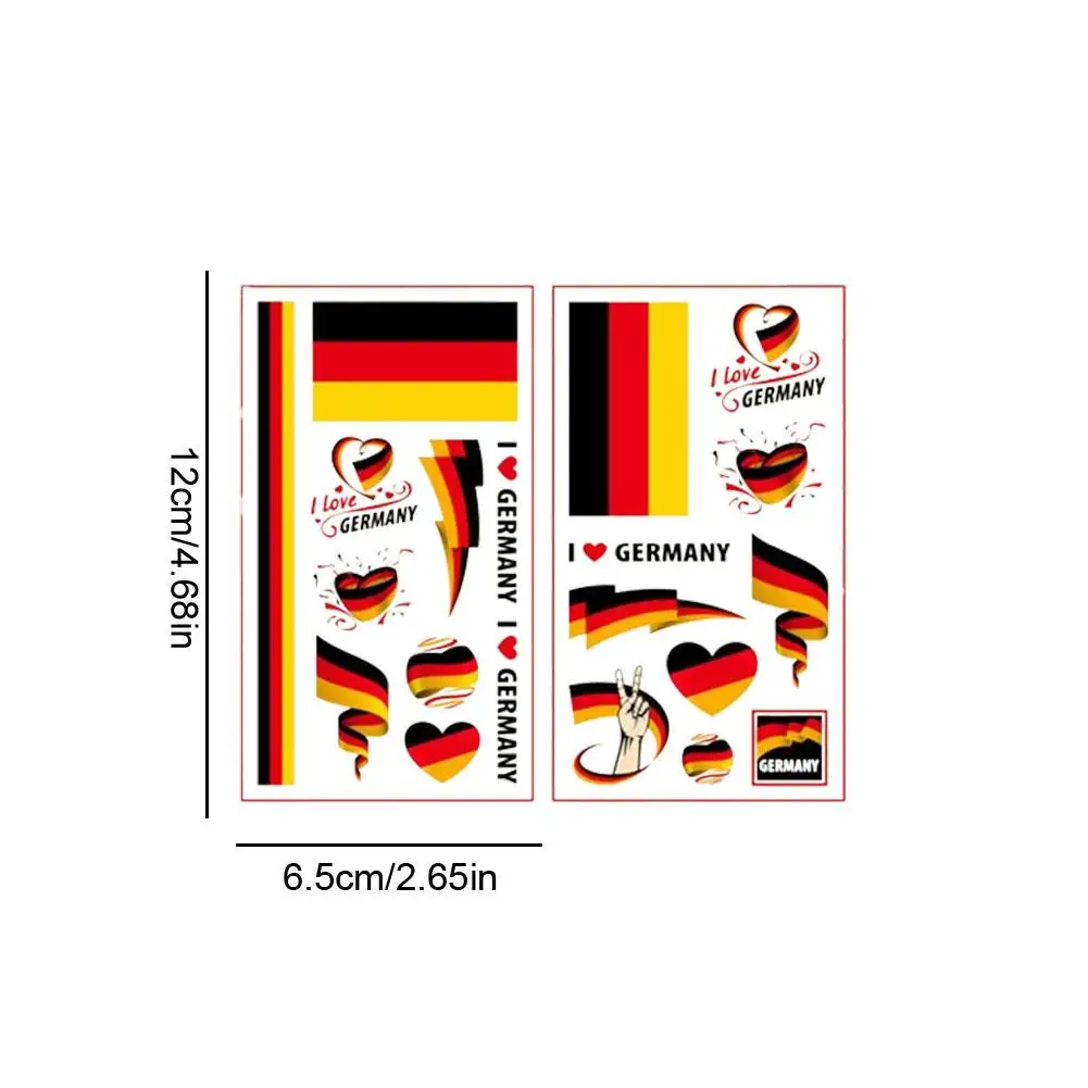 Bandera de la Copa Europea, tatuajes temporales deportivos, pegatinas impermeables para el sudor, bandera nacional, tatuajes falsos extraíbles, pegatina