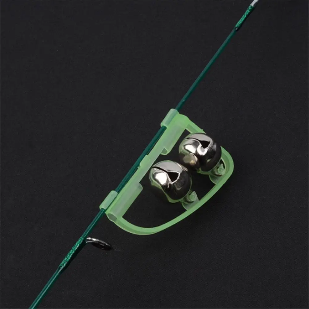 

Accessory Alert Ring Tackle Box Accessaries Fishing Rod Tool Fluorescent 5pcs Twin Bell Alarm