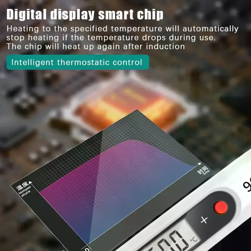 80W Digital Electric Soldering Iron Set Kit 220V 110V Temperature Adjustable LCD Display Solder Welding Iron Tool Tips