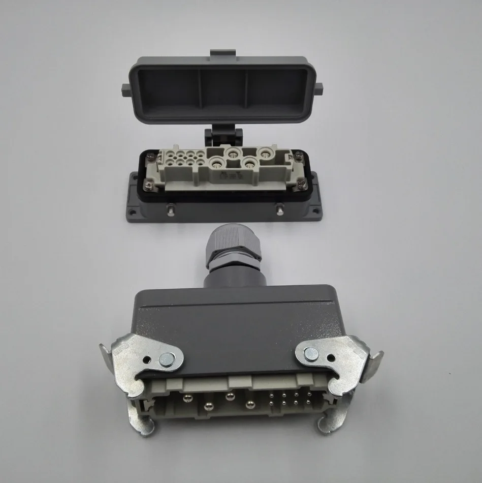 12 core heavy-duty connector rectangular aviation plug high current industrial waterproof connector HDC-HK-004/8