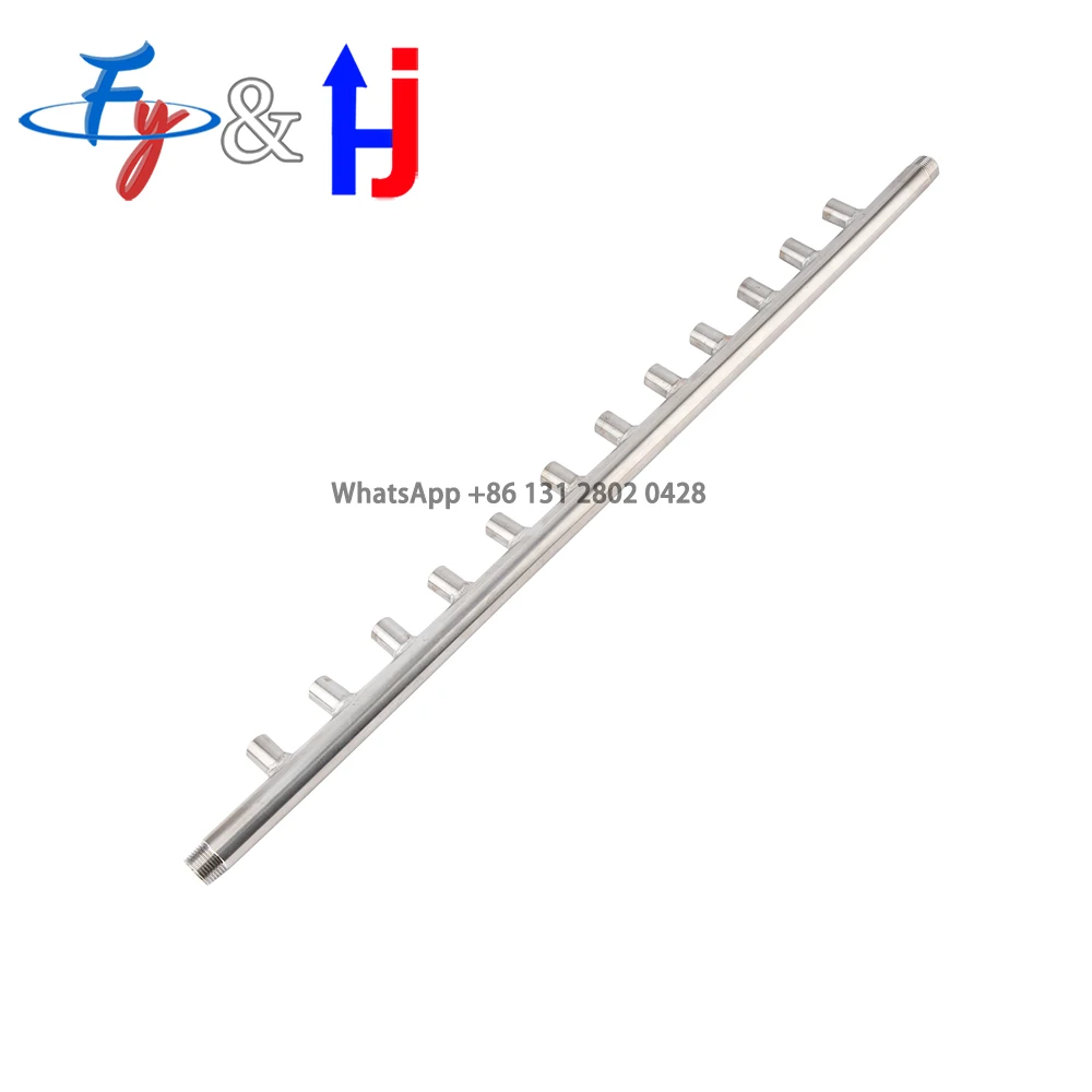 12 Flat Spray Nozzles Stainless Steel 70cm High-Quality Blowing Nozzle Rod with 12 Nozzle Seats,