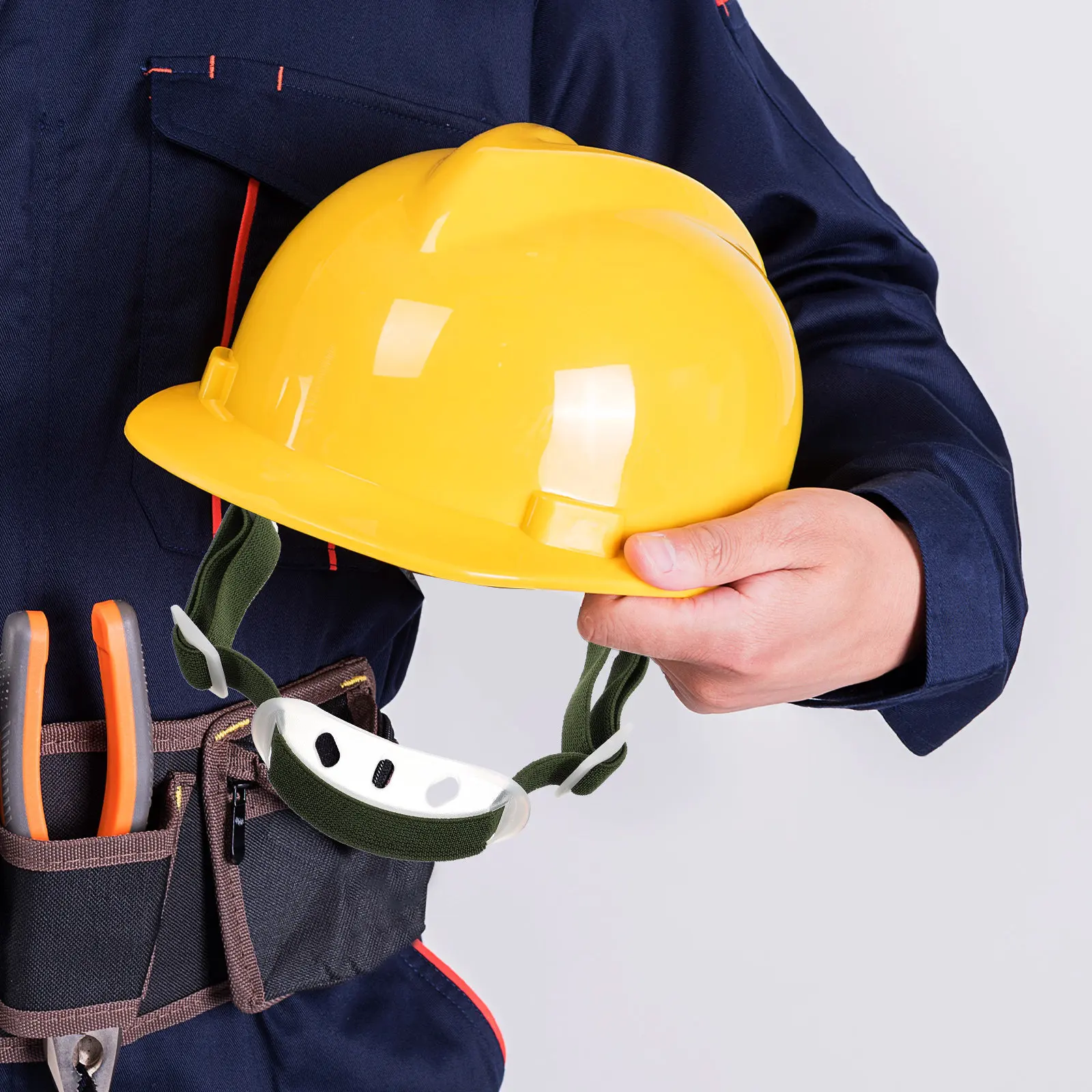 Chin Strap Rubber Polyester Hard Hat Adjustable Chin Holder Strap Universal Supplies Construction Protection