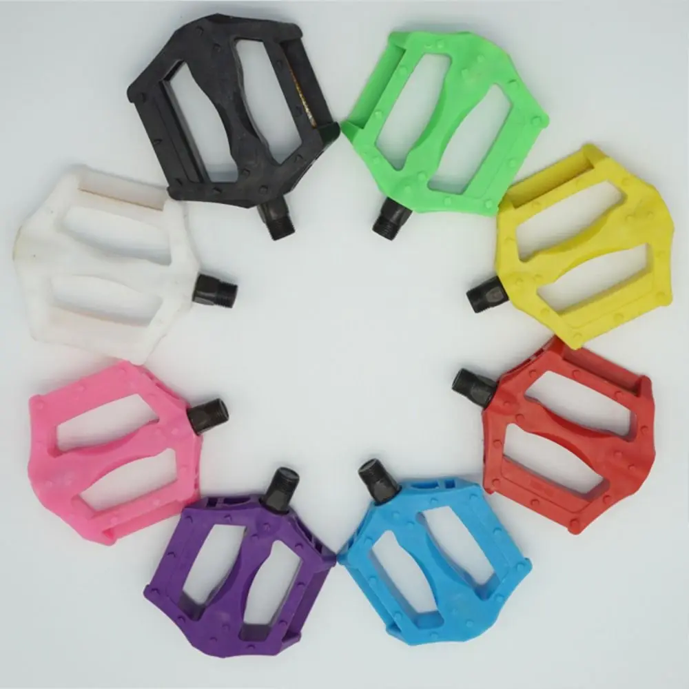 1 Pair Standard Bicycle Pedals Plastic Thread 1.4cm Bike Foot Plat MTB Road Bike Anti-slip Mountain Bike Pedals Universal
