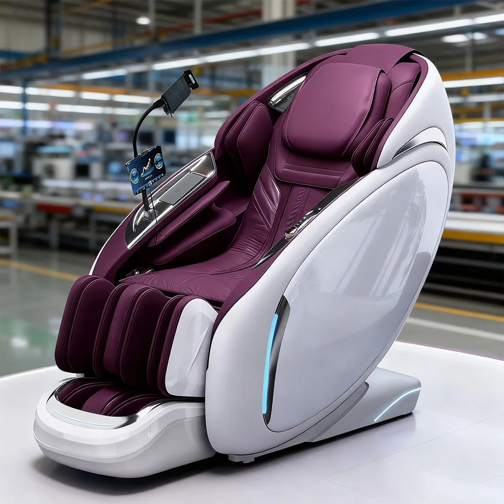 

GUOHENG Full Body Massage Chair Luxury Zero Gravity Shiatsu Electric Heating SL Track 4d Massage Chair Ai Voice Control