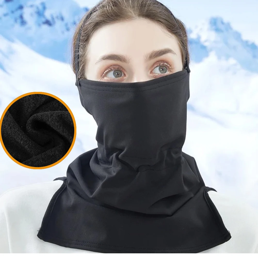 

Adjustable Women's Skiing Face Mask Breathable Headwear Mountain Climbing Windproof ColdProof Outdoor Scarf Warmer Autumn Winter