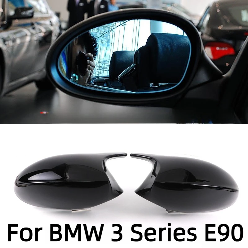 Horn Rear Mirror Cover For BMW 3 Series E90/F30/E46 Accessories,ABS Material Low Wind Noise,Lightweight Durable Wear Resistant