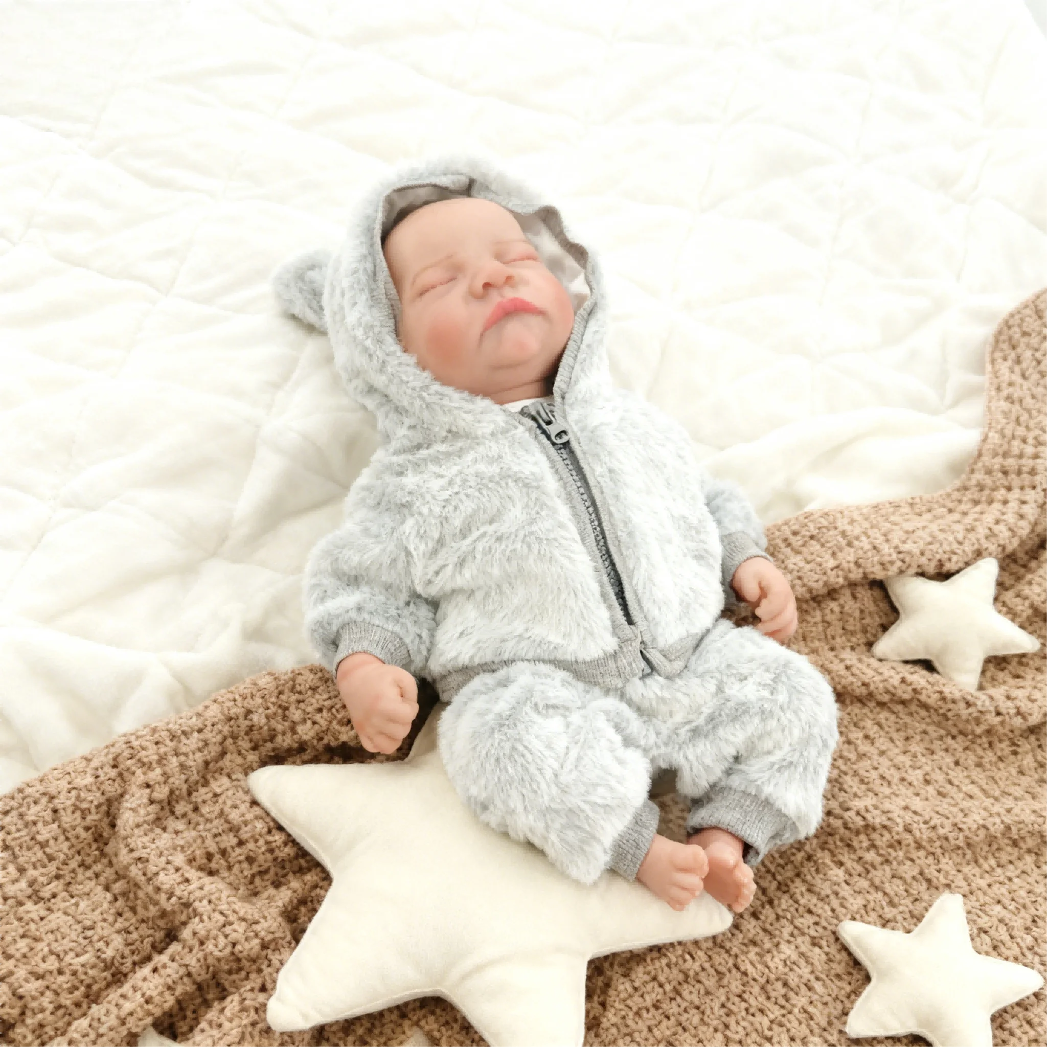18 Inch Reborn Toddler Doll, Realistic Shape, Exquisite Hand‑Painted Details, Collectible Display Ornament, Ideal for Doll Collectors