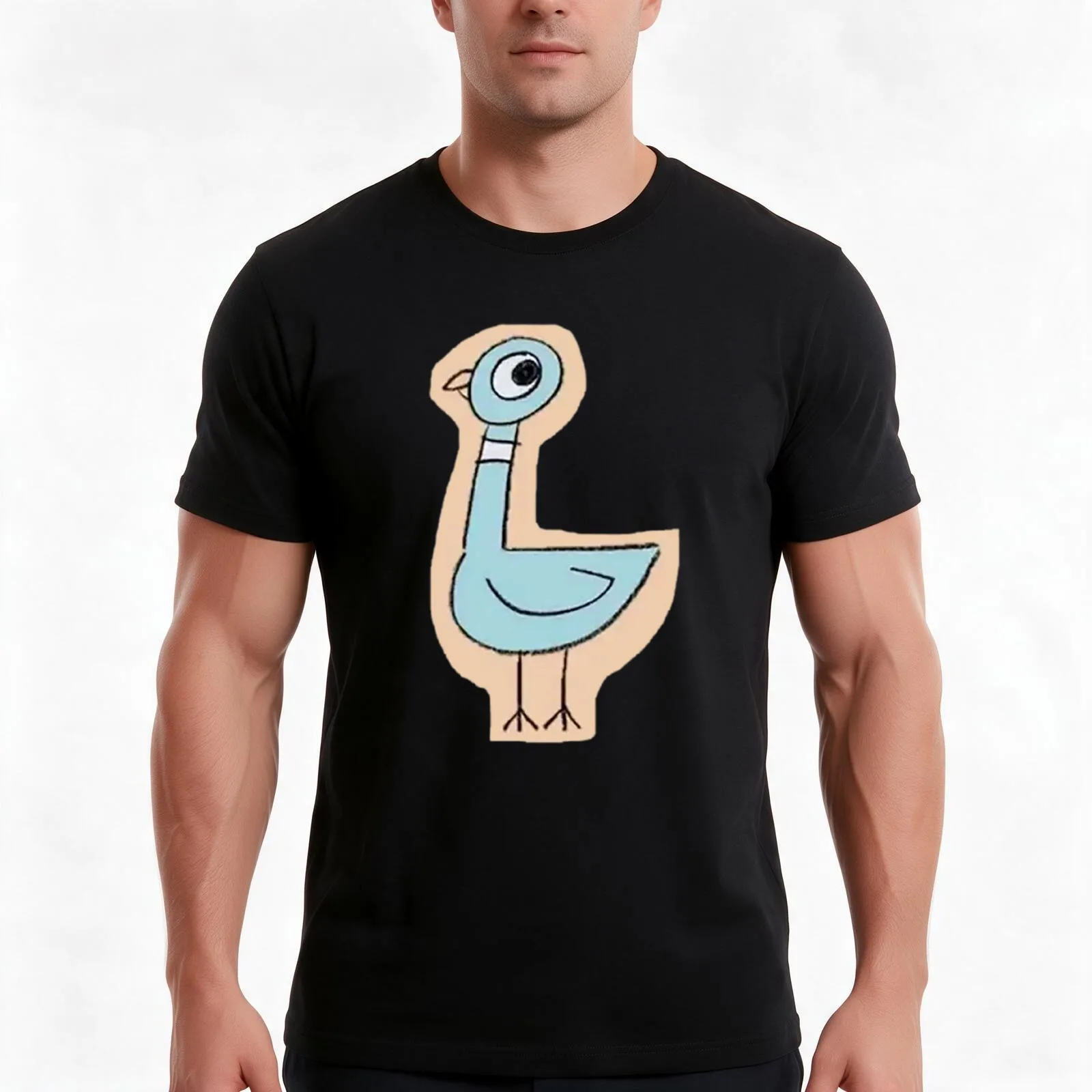 dont let the pigeon drive the bus T-Shirt Summer Casual Cotton Tee Oversized Streetwear Tops Vintage Graphic Print