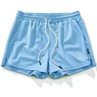 AIMPACT Pantalones cortos de entrenamiento para gimnasio para hombre, pantalones cortos ligeros de malla para culturismo, entrenamiento, correr, deportes, jogging con bolsillos