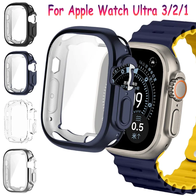 

Защитный стеклянный чехол из ТПУ на 360 градусов для Apple Watch Ultra 3 49 мм, защитная крышка для экрана iWatch Ultra 49 мм, чехол-бампер