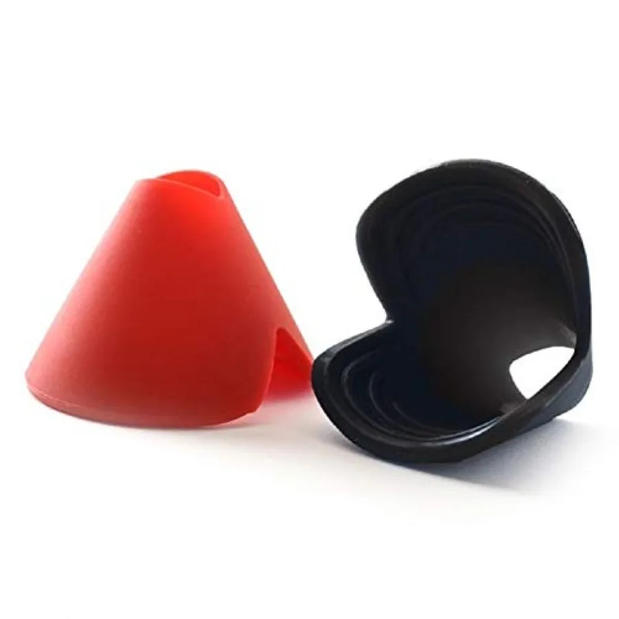 

3-in-1 Silicone Pih Grips Set of 2 - Bottle Opener Oven Rack Push/Pull and Mini Fel black and red