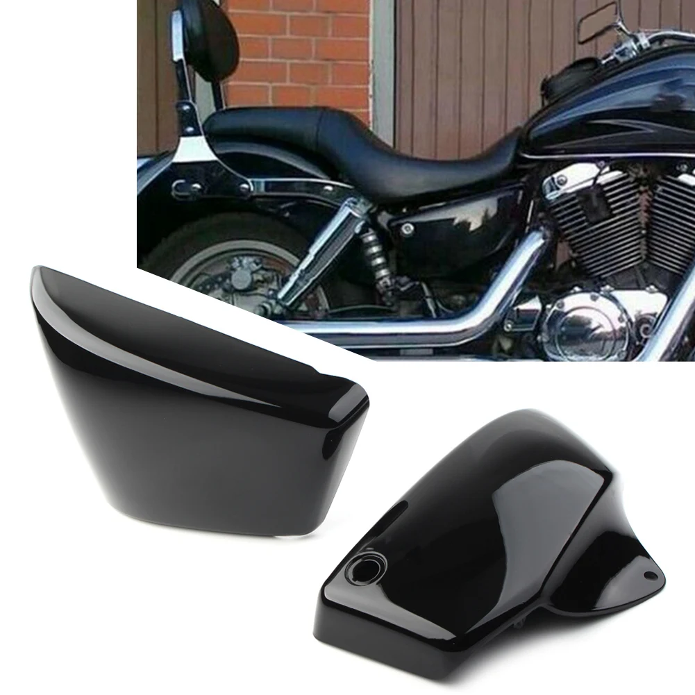 

2Pcs Motorcycle Side Battery Fairing Cover ABS Protective Guard For Honda Shadow VT1100 ACE Aero Sabre 1999-2008 Gloss Black